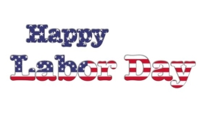 Illustration with a labor day on a white background.