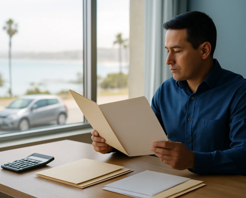 Medical bills after a San Diego car accident settlement reviewed in a professional setting