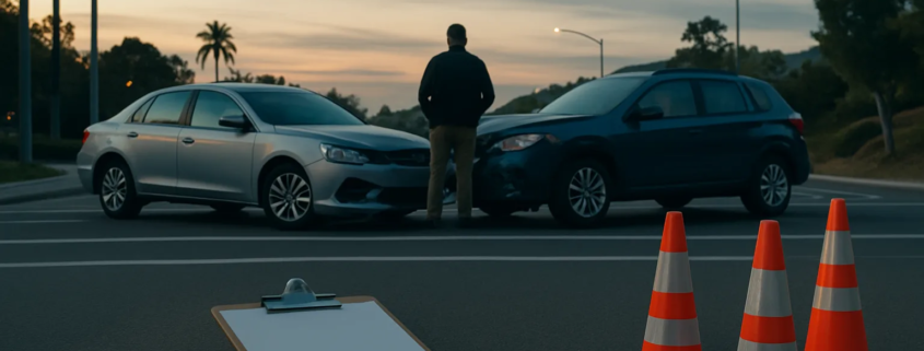 San Diego DUI crash scene illustrating punitive damages in a California car accident claim
