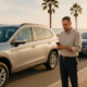 Who pays for a rental car after a San Diego collision? Rental vehicle beside damaged car