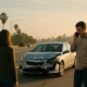 San Diego hit-and-run accident claim scene with a damaged vehicle and safe roadside reporting
