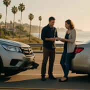San Diego accident out of state driver claim involving two vehicles on a California roadway